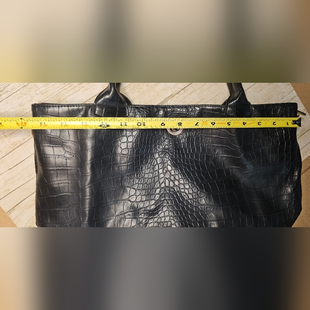 [Betty Barclay] Black Leather ♡♡ Over The Shoulder Purse - Picture 12 of 16